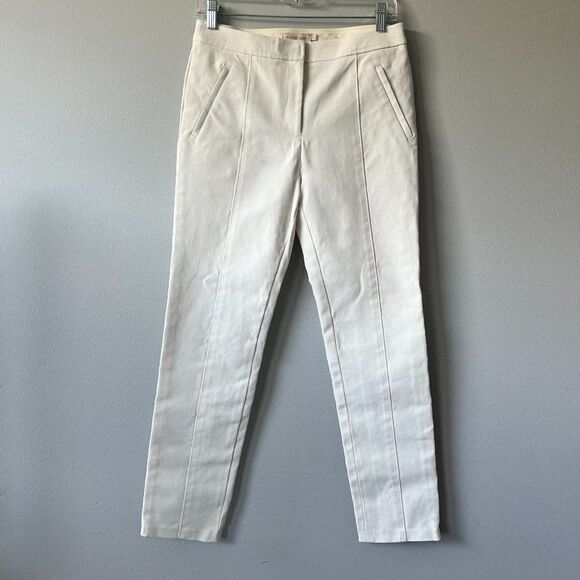 Tory Burch Straight Leg Chino Stretch Pants Size 4 - Picture 1 of 10
